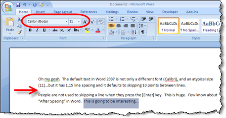 Interface Changes in Word 2007