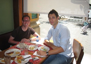 Josep Maria Sala & I at Txapela in Catalunya Plaza