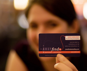 AwayFind business card